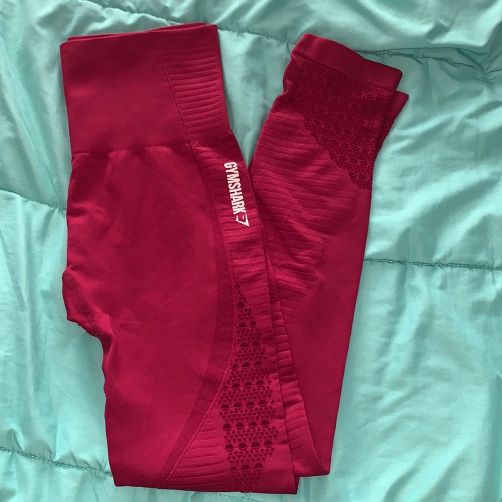 Maroon gymshark leggings
